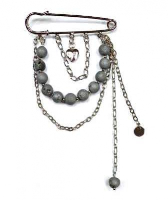 Брошь НАВ-Бш-001 Серебряные грани, ювелирная компания