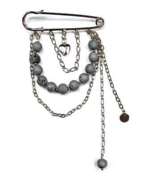 Брошь НАВ-Бш-001 Серебряные грани, ювелирная компания