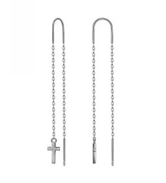 Серьги MCE 5 (Ag 925) Серебряные грани, ювелирная компания