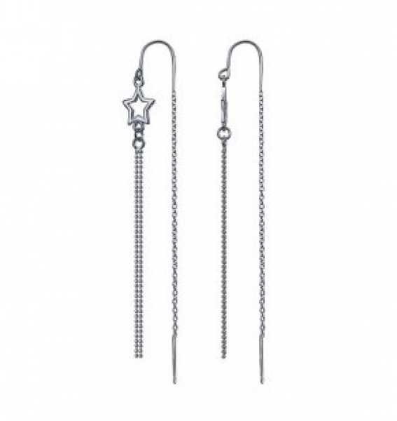 Серьги JXE 41 (Ag 925) Серебряные грани, ювелирная компания