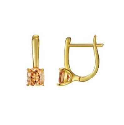 Серьги MAE 7-21GP (Ag 925) Серебряные грани, ювелирная компания