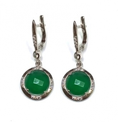 Серьги MKE 45/7 (Ag 925) Серебряные грани, ювелирная компания