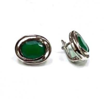 Серьги MKE 50/7 (Ag 925) Серебряные грани, ювелирная компания