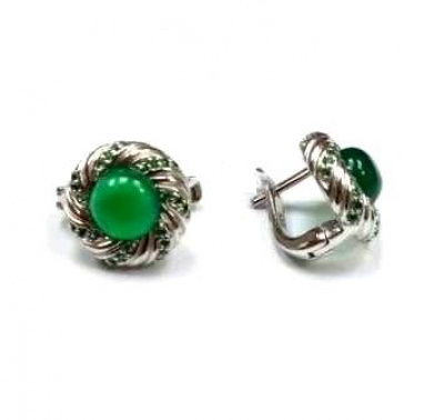 Серьги MKE 46/7 (Ag 925) Серебряные грани, ювелирная компания