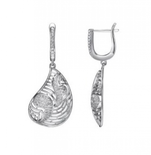 Серьги LLE 515 (Ag 925) Серебряные грани, ювелирная компания