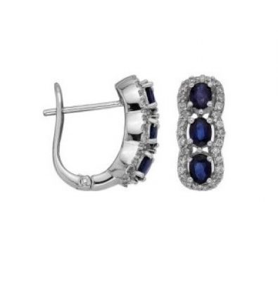 Серьги MKE 16/1 (Ag 925) Серебряные грани, ювелирная компания