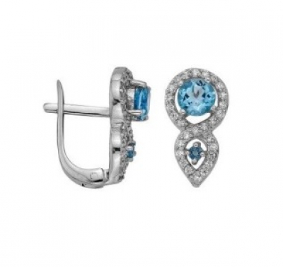 Серьги MKE 27/2 (Ag 925) Серебряные грани, ювелирная компания