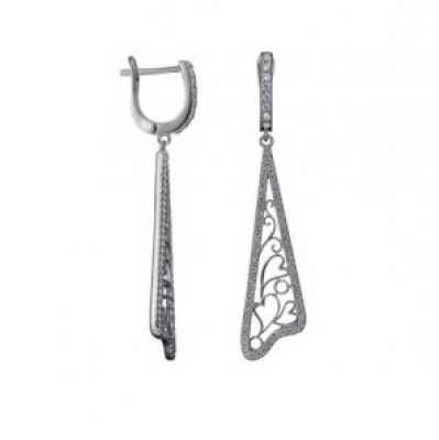 Серьги LLE 280 (Ag 925) Серебряные грани, ювелирная компания