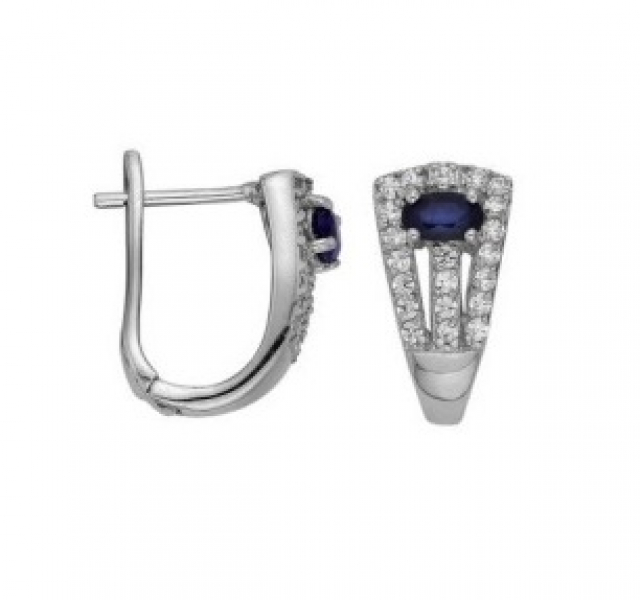 Серьги MKE 3/1 (Ag 925) Серебряные грани, ювелирная компания