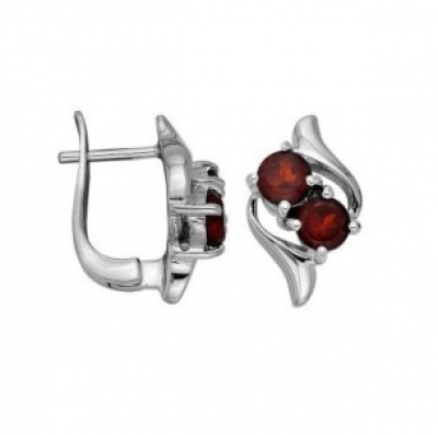 Серьги MKE 4/3 (Ag 925) Серебряные грани, ювелирная компания