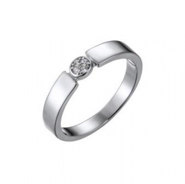 Кольцо LLR 418 (Ag 925) Серебряные грани, ювелирная компания