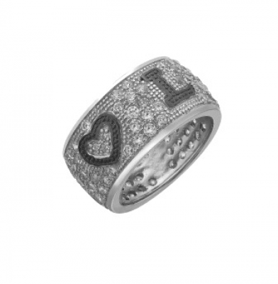 Кольцо LLR 97 (Ag 925) Серебряные грани, ювелирная компания