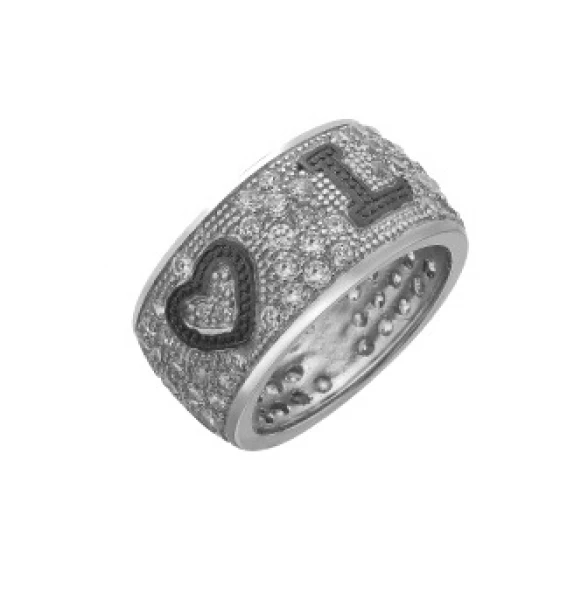 Кольцо LLR 97 (Ag 925) Серебряные грани, ювелирная компания