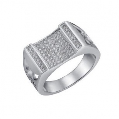 Кольцо SB3R 97 (Ag 925) Серебряные грани, ювелирная компания