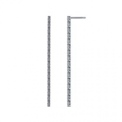 Серьги JDE 7 (Ag 925) Серебряные грани, ювелирная компания