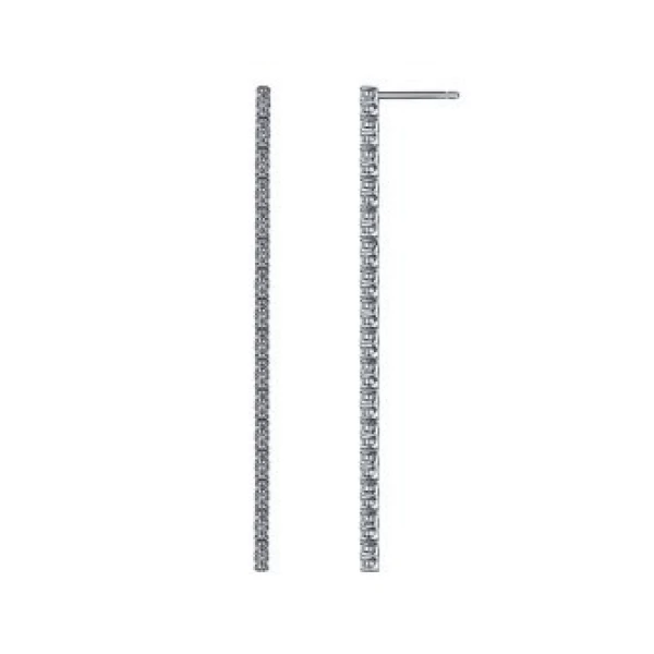 Серьги JDE 7 (Ag 925) Серебряные грани, ювелирная компания