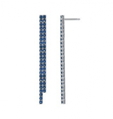 Серьги JDE 8-3 (Ag 925) Серебряные грани, ювелирная компания