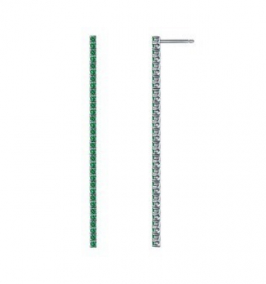 Серьги JDE 7-4 (Ag 925) Серебряные грани, ювелирная компания