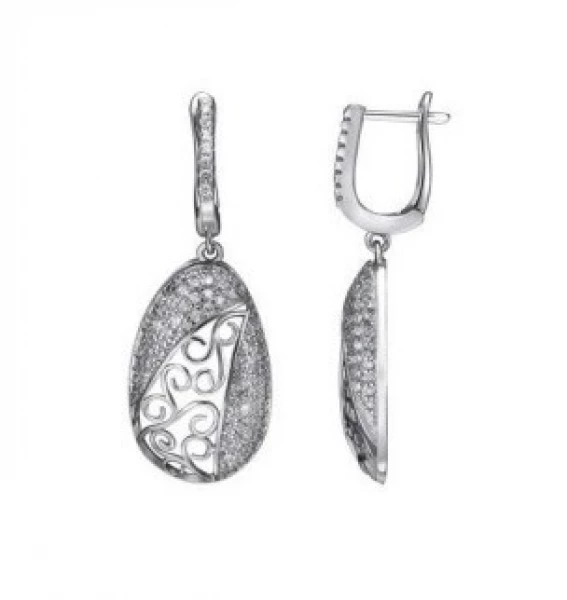 Серьги LLE 514 (Ag 925) Серебряные грани, ювелирная компания