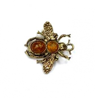 Брошь Мушка 8 Серебряные грани, ювелирная компания