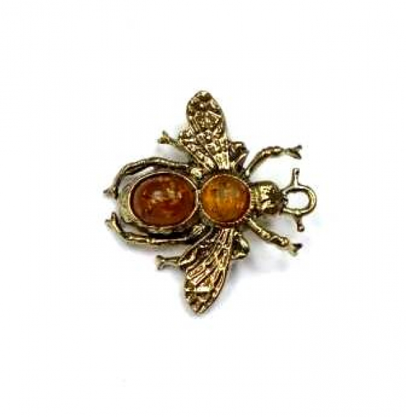 Брошь Мушка 8 Серебряные грани, ювелирная компания