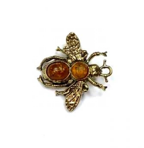 Брошь Мушка 8 Серебряные грани, ювелирная компания