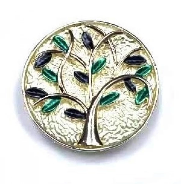 Брошь Магнит Древо 10 Серебряные грани, ювелирная компания