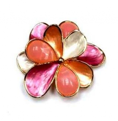 Брошь Магнит Цветок 21 п Серебряные грани, ювелирная компания