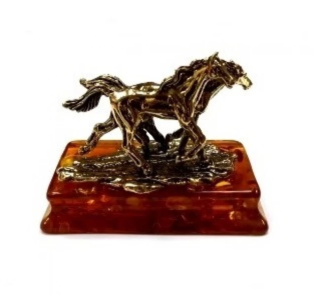 Сувенир 016 Лошади пара Серебряные грани, ювелирная компания