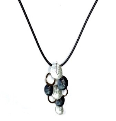 Колье КлЛП227 (Ювелирный сплав) Серебряные грани, ювелирная компания