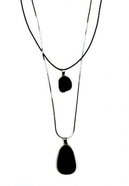 Колье КлЛП229 (Ювелирный сплав) Серебряные грани, ювелирная компания