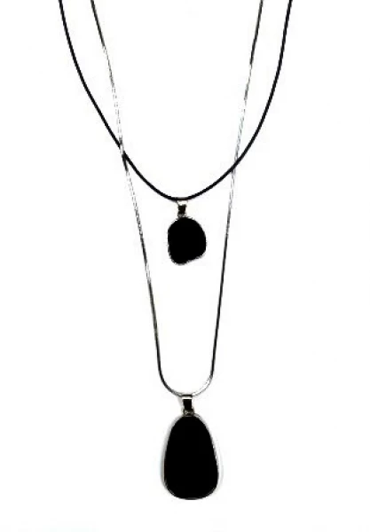 Колье КлЛП229 (Ювелирный сплав) Серебряные грани, ювелирная компания