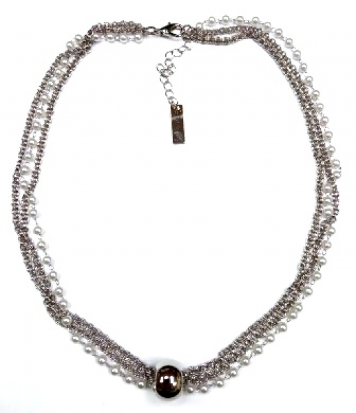 Колье КлЛП233жм (Ювелирный сплав) Серебряные грани, ювелирная компания