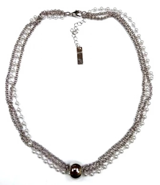 Колье КлЛП233жм (Ювелирный сплав) Серебряные грани, ювелирная компания