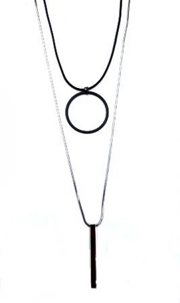 Колье КлЛП228 (Ювелирный сплав) Серебряные грани, ювелирная компания