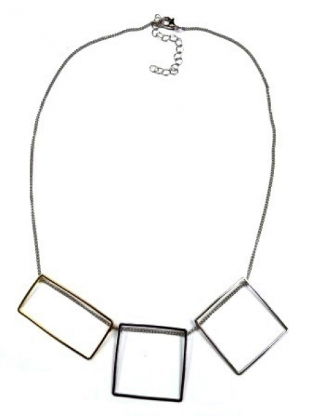 Колье КлЛП232 (Ювелирный сплав) Серебряные грани, ювелирная компания