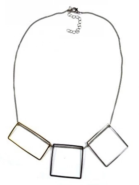 Колье КлЛП232 (Ювелирный сплав) Серебряные грани, ювелирная компания