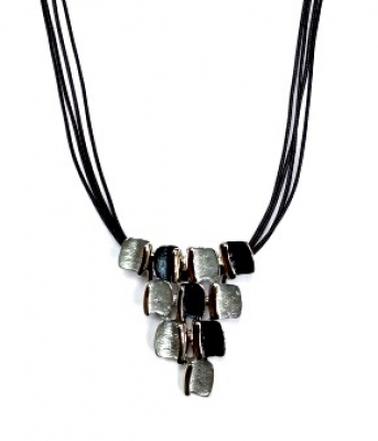 Колье КлЛП226 (Ювелирный сплав) Серебряные грани, ювелирная компания