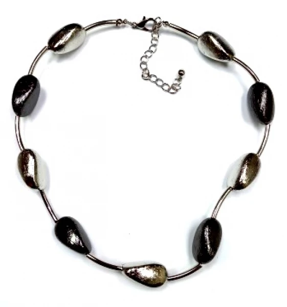 Колье КлЛП234 (Ювелирный сплав) Серебряные грани, ювелирная компания