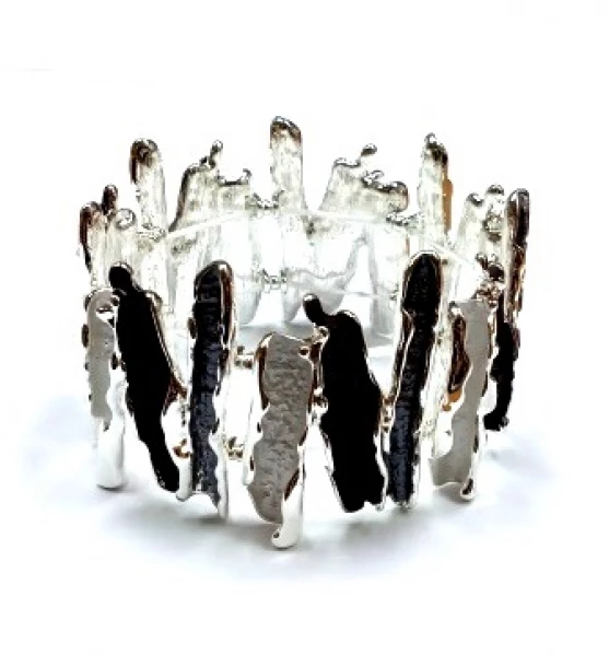 Браслет БрЛП149 (Ювелирный сплав) Серебряные грани, ювелирная компания