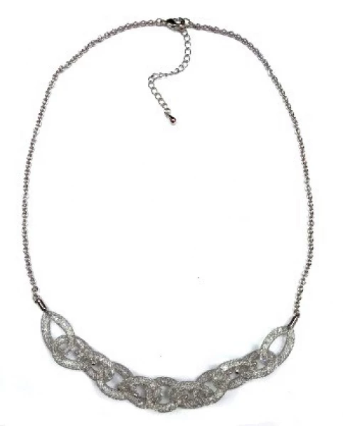 Колье КлЛП244с (Ювелирный сплав) Серебряные грани, ювелирная компания