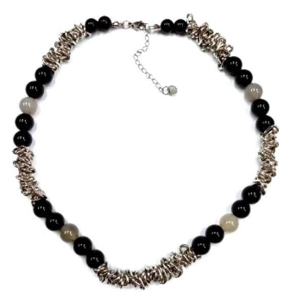 Колье КлЛП250 (Ювелирный сплав) Серебряные грани, ювелирная компания