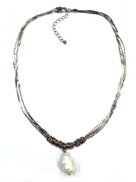 Колье КлЛП252жм (Ювелирный сплав) Серебряные грани, ювелирная компания