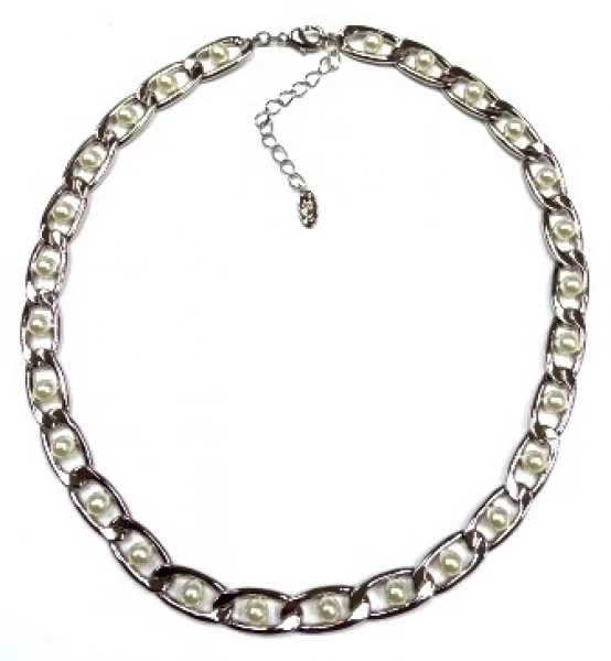 Колье КлЛП255жм (Ювелирный сплав) Серебряные грани, ювелирная компания