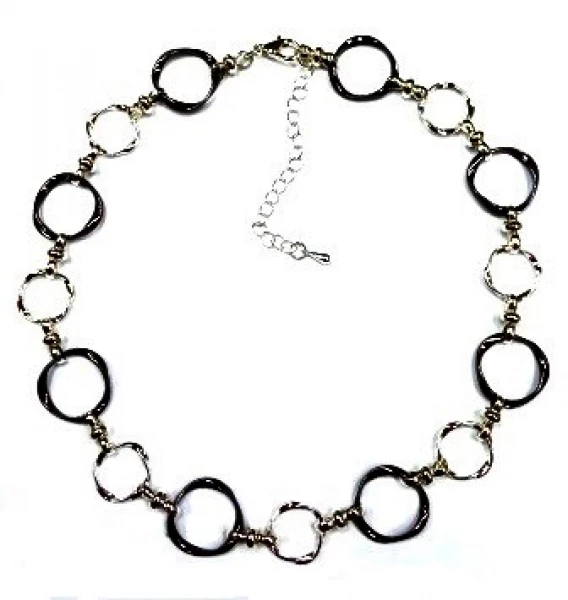 Колье КлЛП240 (Ювелирный сплав) Серебряные грани, ювелирная компания