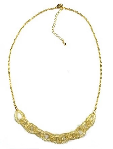 Колье КлЛП244з (Ювелирный сплав) Серебряные грани, ювелирная компания