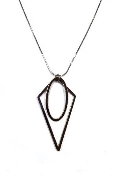 Колье КлЛП262 (Ювелирный сплав) Серебряные грани, ювелирная компания