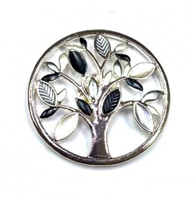 Брошь Магнит Древо 11 Серебряные грани, ювелирная компания