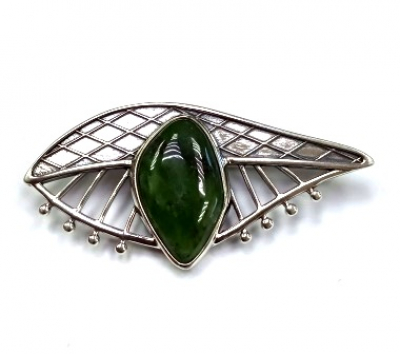 Брошь бш10186Нф (Ag 925) Серебряные грани, ювелирная компания