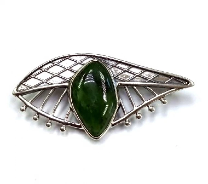 Брошь бш10186Нф (Ag 925) Серебряные грани, ювелирная компания